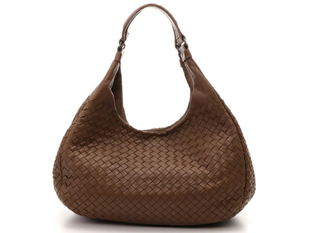 BOTTEGA VENETA Bag Shoulder Tote Intrecciato Brown Calfskin